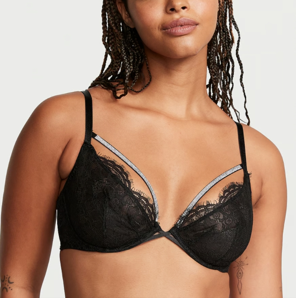 Elegant Black Lace Bra